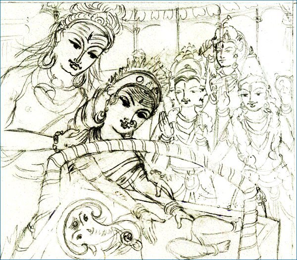 Ganesha with his elephant head