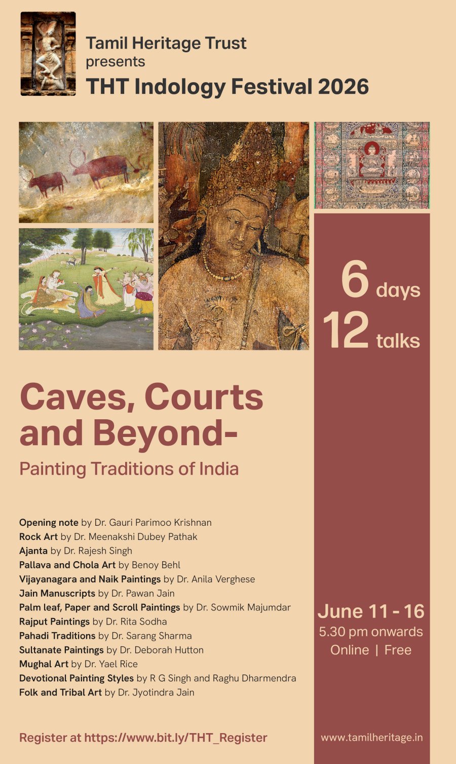 THT Indology Festival 2026 - Caves, Courts and Beyond: Painting Traditions of India