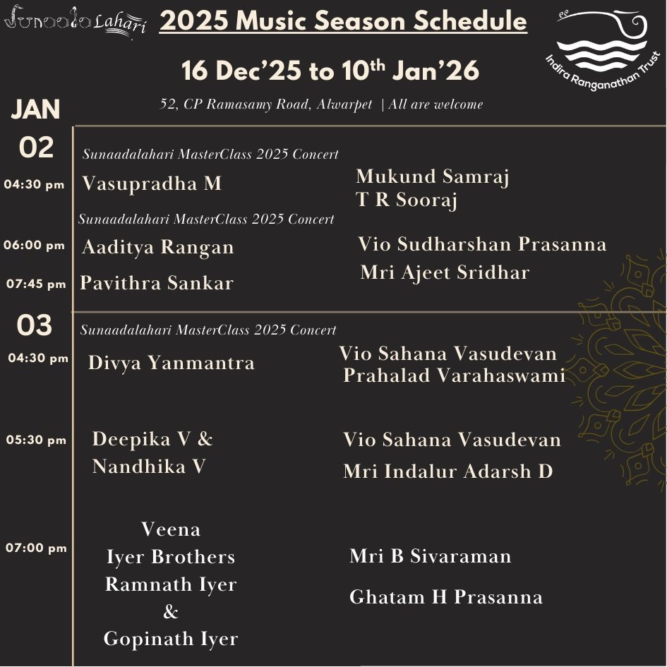 SunaadaLahari December Music Season